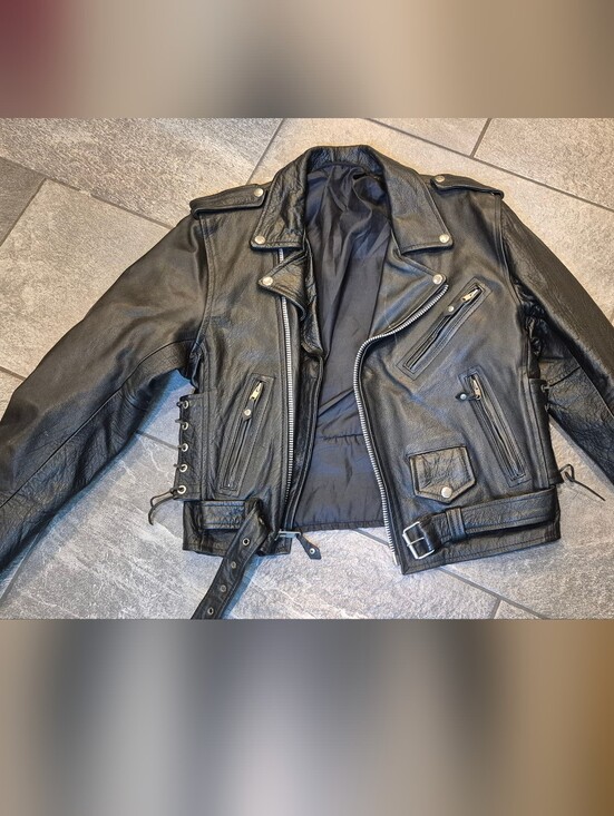 Jackets & Blazers - Classic Black Leather Biker Jacket - Women